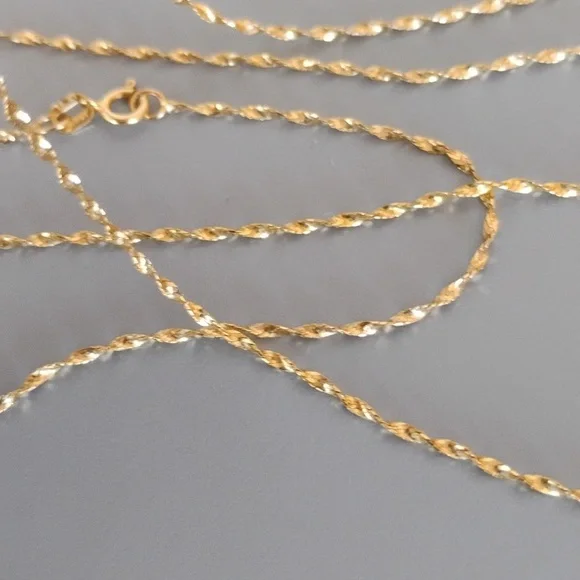 Flash Sale!14 K yellow gold necklace - Picture 6 of 12